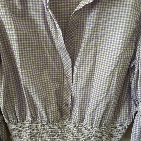 3X lavender gingham crop top - Picture 4 of 5